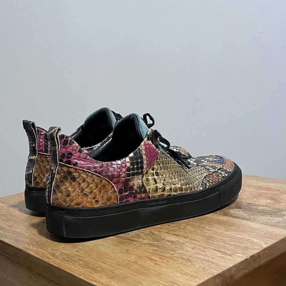 X SOLD X Multicolor Snakeskin Sneaker